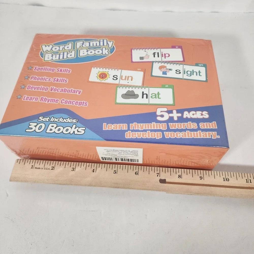 Word Family Build Book Phonics Learning Set 30 Books Sealed Ages 5+